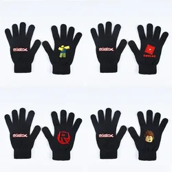 Roblox Anime Game Gloves New Fashion Printed Knitted Warm Gloves for Men and Women Winter Christmas Cartoon Birthday Gifts