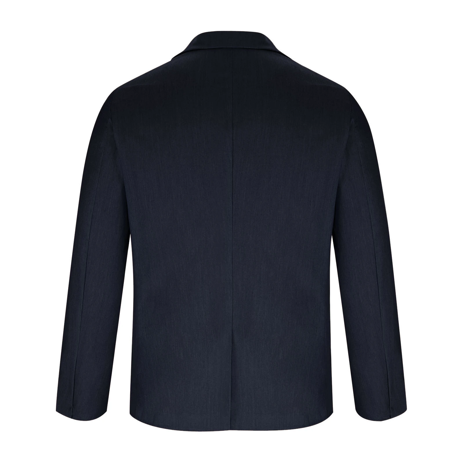 Men's Casual Blazer Single Button Stylish Solid Color Lapel V Neck Long Sleeve Sport Coats for Spring and Fall
