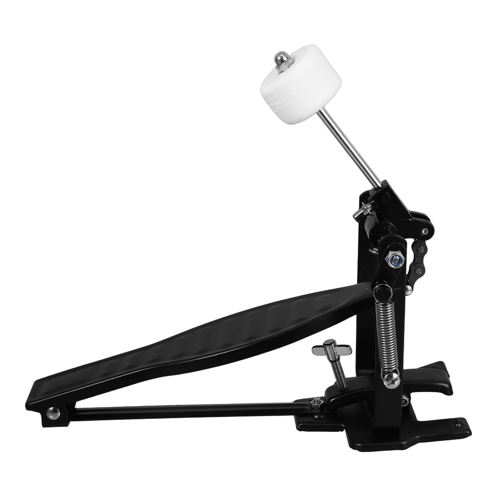 

Aluminum Alloy Drum Pedal Black Lightweight Durable Easy to Install Compatible with Drum Kits for Beginners Professionals