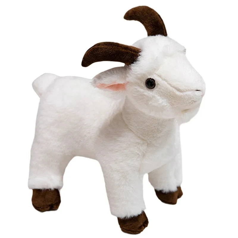 Ranch Animal Series Soft Cute Simulation Goat Mountain Lifelike Plush Toy Doll Children's Gift 40Cm