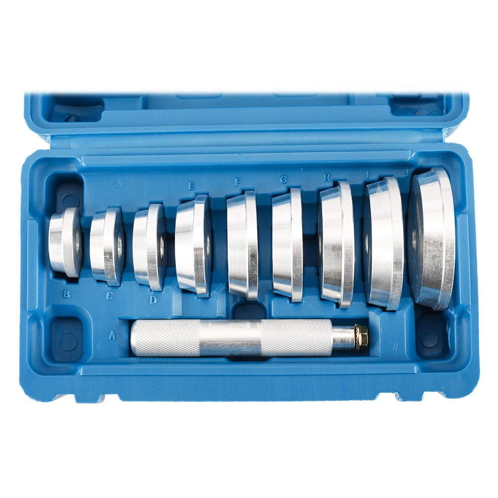 10pcs Car Axle Bushing Bearing Race & Seal Removal Install Driver Master Tool Set Driver Installer Set Remover Tool