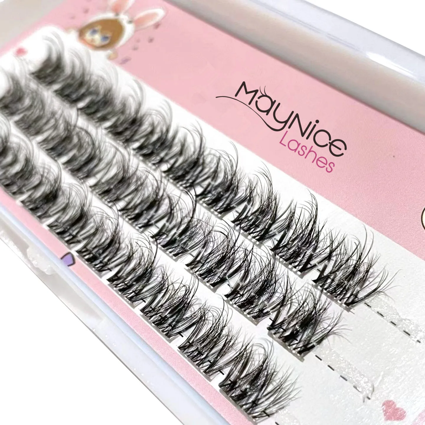 Hot Selling 5d Volume Pluizige Faux Mink 8-18Mm Diy Cluster Lash Verlengstuk Diy Lash Thuis