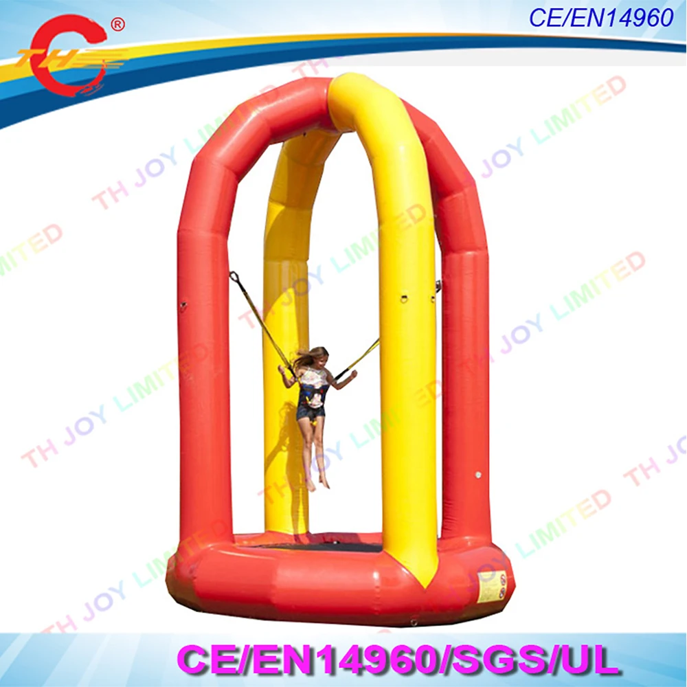 3.0m Diameter airtight bungee jump inflatable jump mat for kids and adults/inflatable bungee jumping trampoline