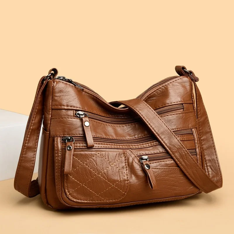 

Chic Leather Crossbody Bag Messenger Bag For Ladies Luxury Brand Famous Designer Women's Handbag