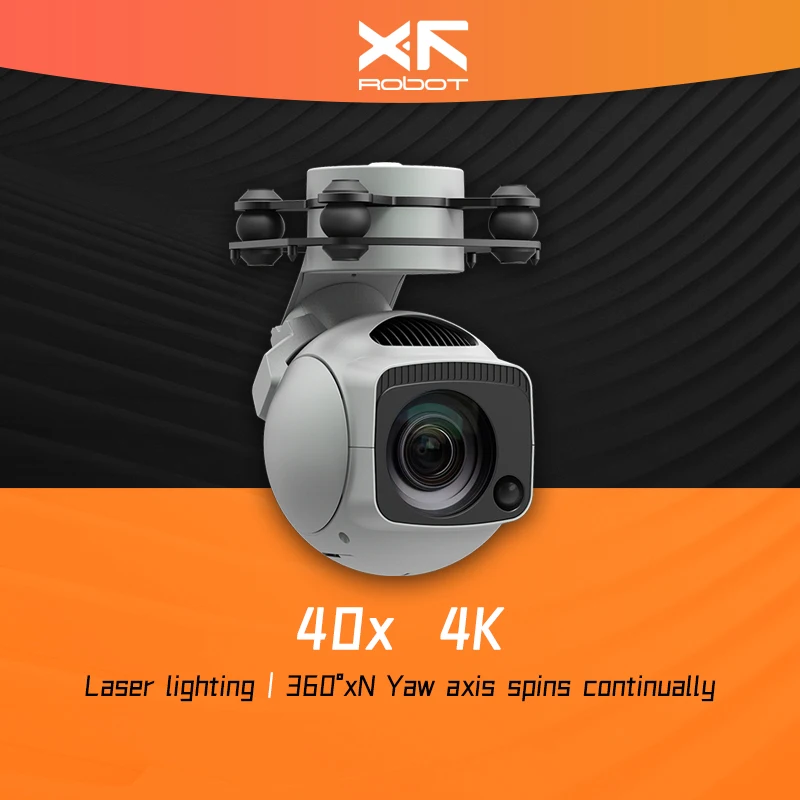 XF D-80PRO 4K 30X Drone Hybrid Zoom Gimbal Camera with HDR Starlight Night Vision 3-Axis Stabilizer Lightweight UAV Pod Payload