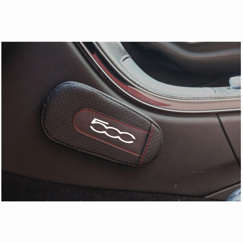 

Car styling For Fiat 500 Soft Leather Leg Cushion Knee Pad Armrest pad Interior Car Accessories