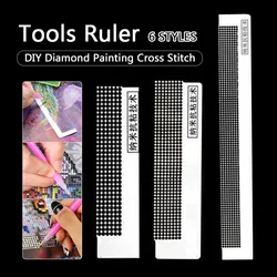 1pc Diamond Painting Net Ruler Point Drill Ruler Stick drill tool net ruler DIY Ruler Diamond Painting Needlework Tool Accessory