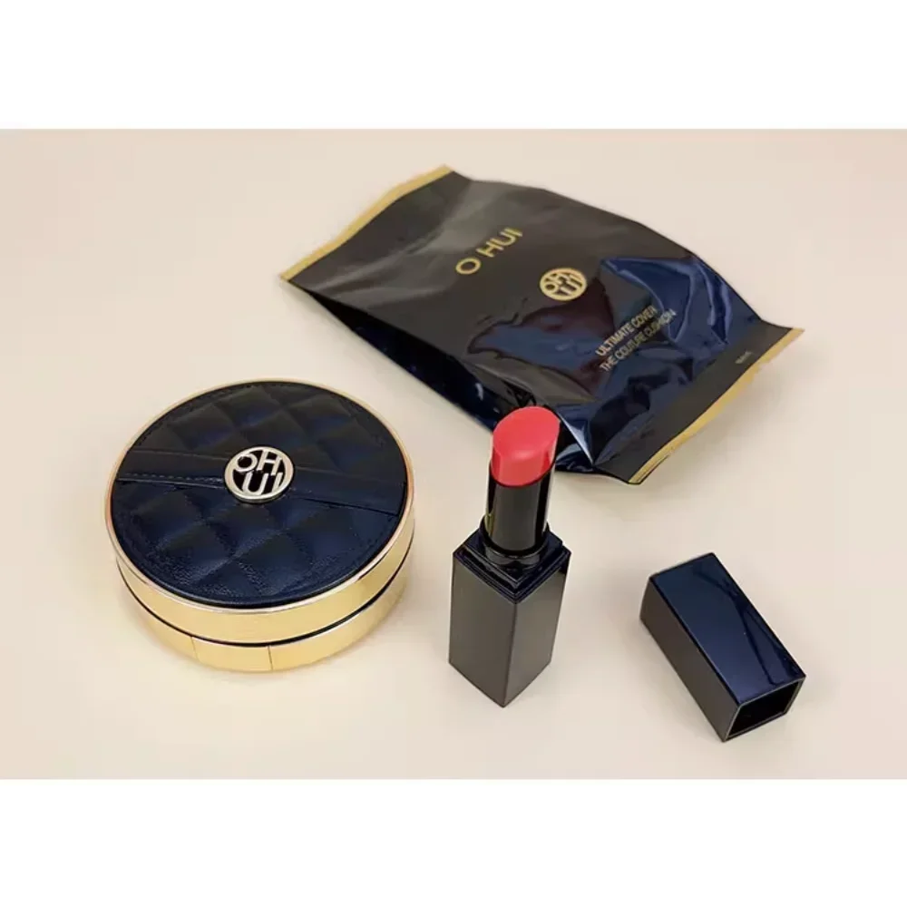 Coreia preto ouro almofada de ar bb fundação creme hidratante com pacote de substituição corretivo de longa duração maquiagem cosméticos