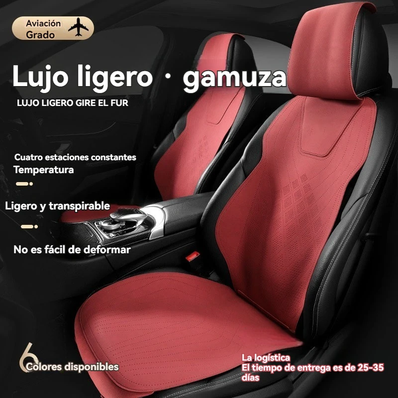 PKQ High-end Suede Leather Car Seat Cover All season/Breathable/Leather Car Seat Protector, Seat Cushion for Jaguar