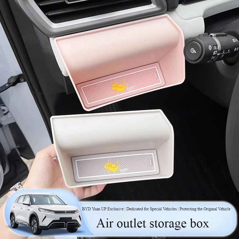 

For BYD Yuan Up Pro Main Driver's Air Vent Storage Box Glasses Car Key Small Items Storage Compartment Bag Interior Accessories