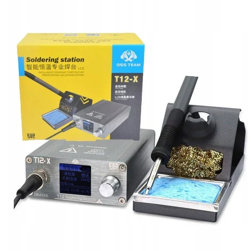 

OSS T12-X 72W LCD Digital Welding Soldering Station LED Display For Mobile Phone PCB BGA Rework Station Welding Tool Set