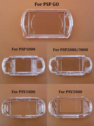 JCD Plastic Clear Crystal Protective Hard Shell Skin Case Cover For PS Vita PSV PSP GO 1000 2000 3000 Console