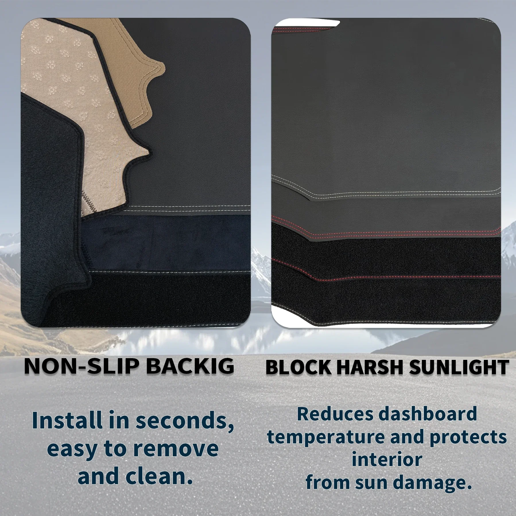 for Seat Leon 2005-2010 2011 2012 Car Dashboard Cover Dashmat Sunshade Anti‑Slip Anti‑UV Dash Mat Cover Interior Accessories view 5