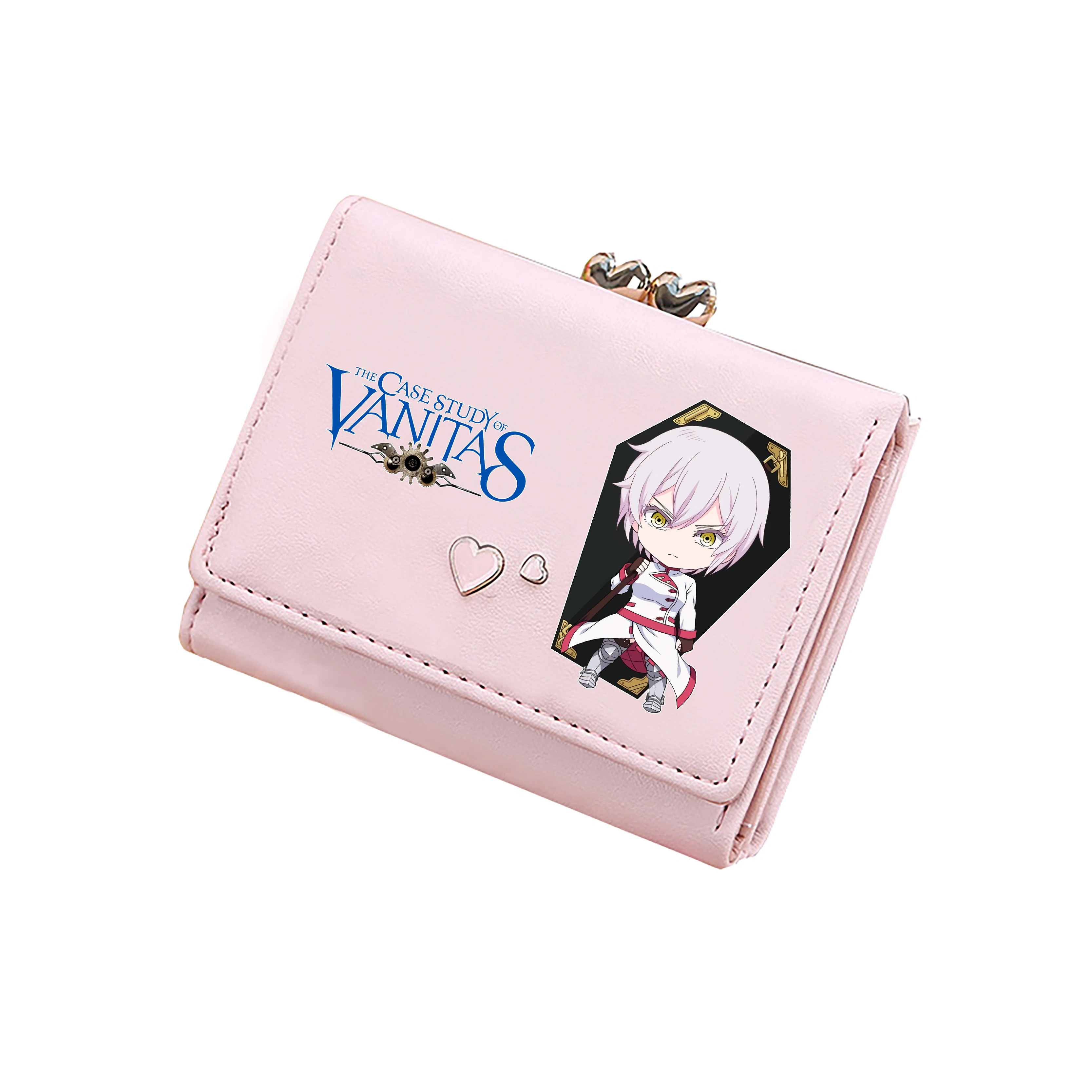 The Case Study of Vanitas Cartoon Coins Purses Anime ID Card Holders Pu Leather Short Wallets Cute Money Pockets Mini Clutch