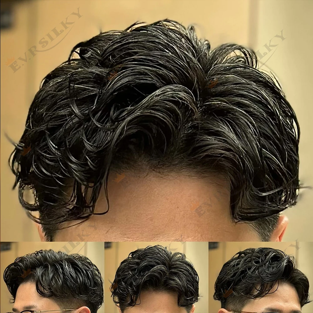 

Европейский коричневый, черный, серый блондин, супер прочный, тонкая кожа, незаметный 0,1 мм, капиллярный протез из искусственной кожи, натуральная линия волос, мужской парик