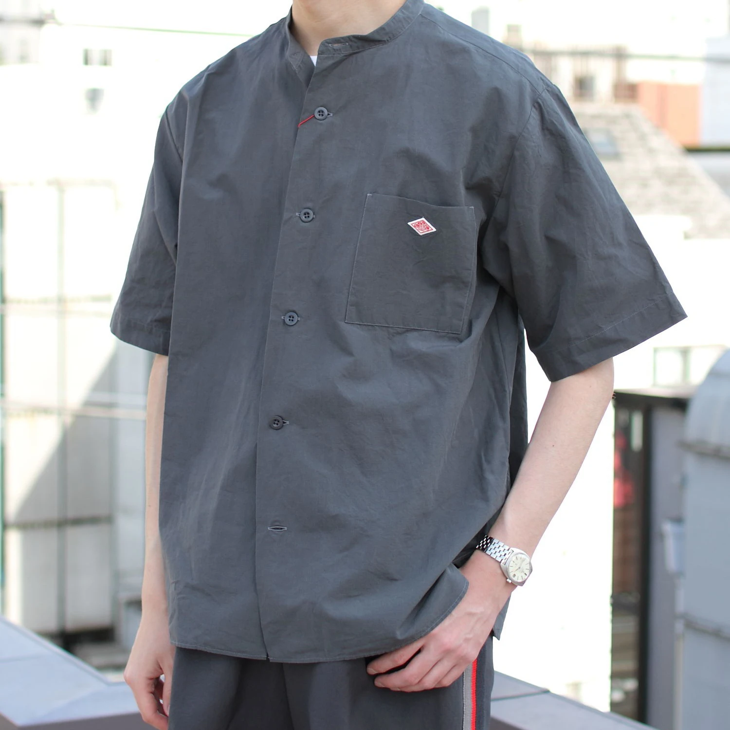 

Waed Pure Cotton Thin ort Sve Loose irt f Sve Summer Men's Faion Breathable Lightweight Color Japanese...