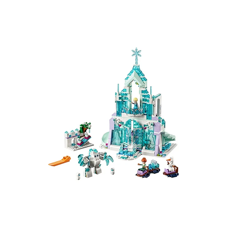LEGO Colección Disney Frozen, Castillo de Hielo Mágico de Elsa, Bloques de Construcción 601 1000 Piezas 43172