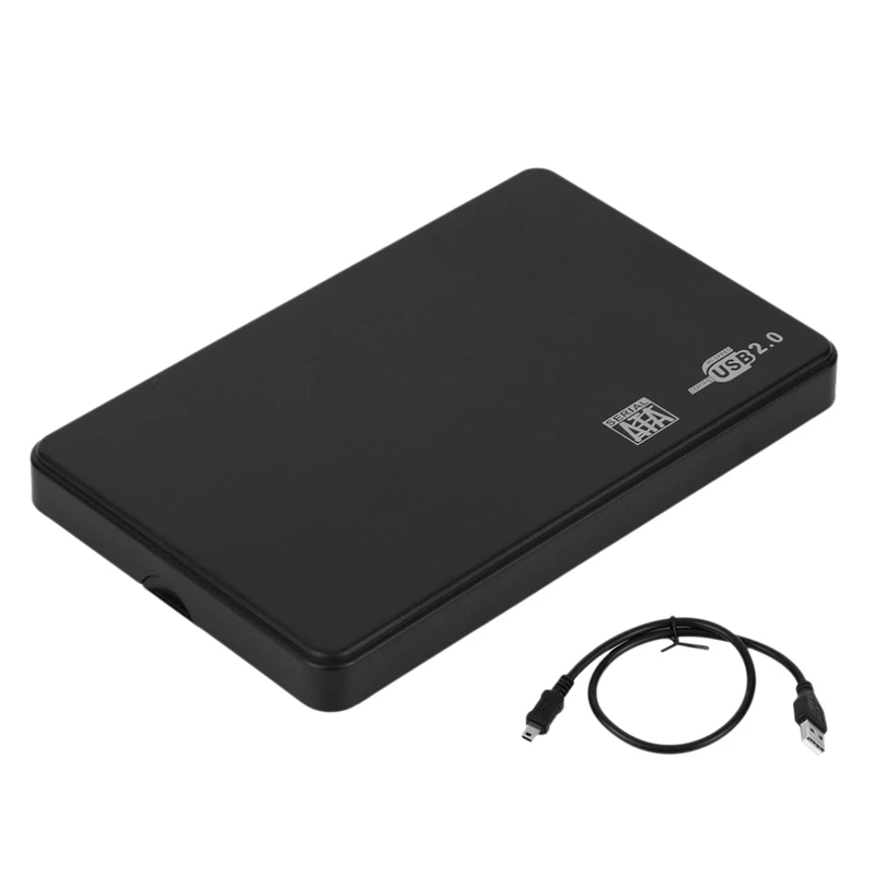 2.5 Inch USB HDD Case Sata To USB 2.0 Hard Drive Disk SATA External Enclosure HDD Hard Drive Box With USB Cable