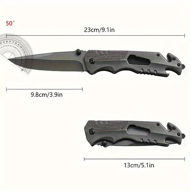 High-hardness Outdoor Folding Knife, Stainless Steel Portable EDC Pocket Knife, Multifunctional Fruit Knife For Camping Picnic