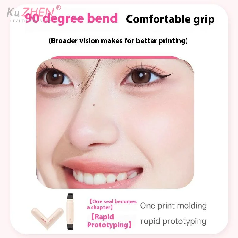 Double Head Rotatable Eyeliner Stamp Integrated Eyeliner Stamp Precise Outline Signet Long-Lasting Eyeliner Liquid Pen Cosmetics