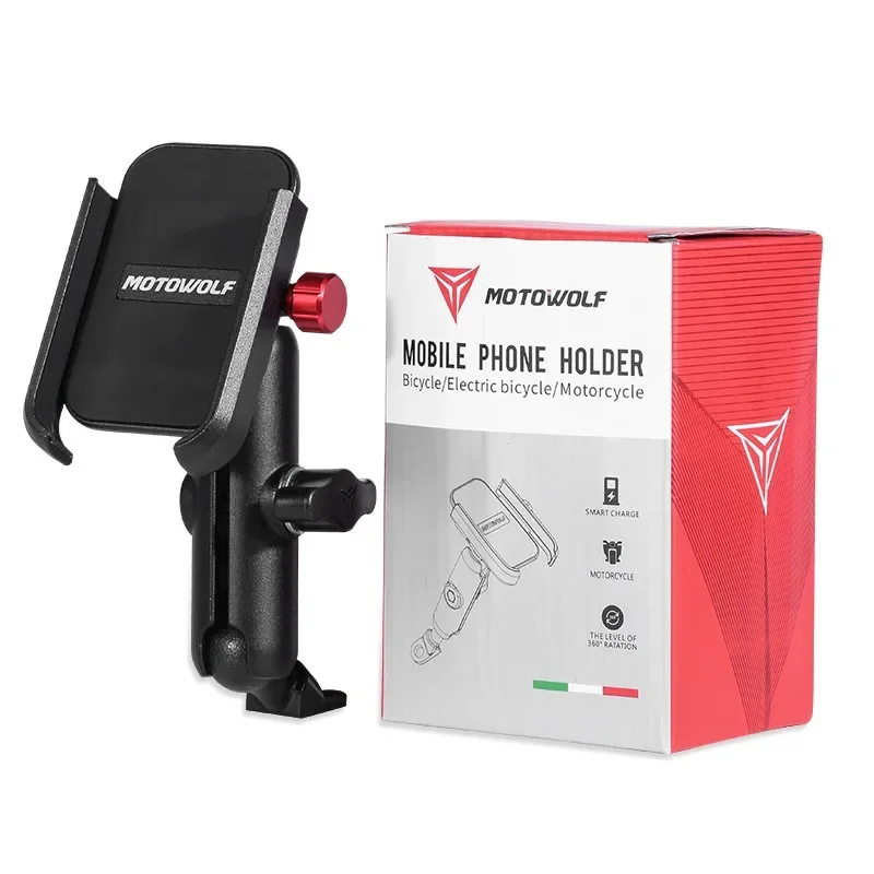 Universal 12-24V Aluminium Lenker Motorrad Fahrrad Handy halter mit USB Ladegerät Moto Rückspiegel Handy Stand halter