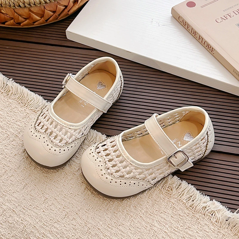 

Toddler Girl Summer Sandals Breathable Mesh Hollow Out Shoes Soft Bottom Anti-Collision Toe Casual Walking Shoes
