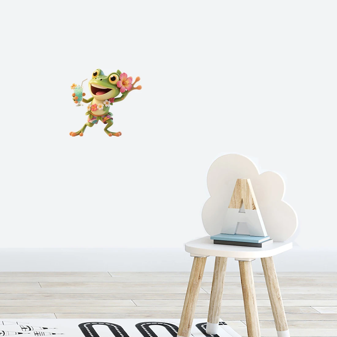 Three Ratels CD342 Happy Beach Frog Wall Stickers for Home Decoration funny car decals