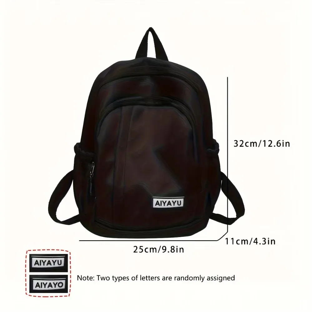 Simple กระเป๋านักเรียนขนาดเล็กความจุขนาดใหญ่กระเป๋าเป้สะพายหลังนักเรียนกันน้ําหลายช่องกระเป๋าเดินทางนักเรียน