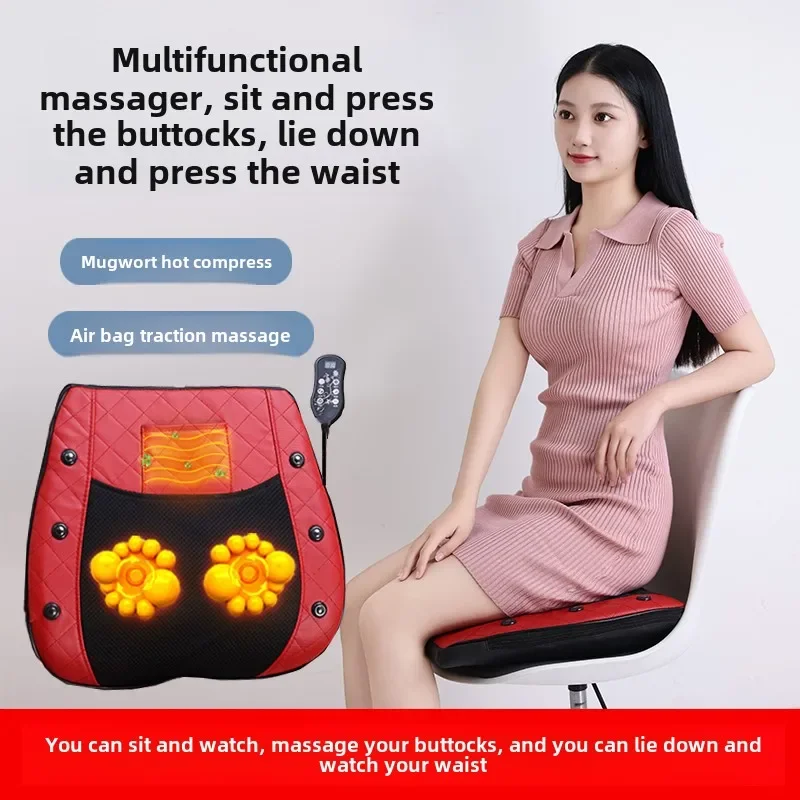 Full Body Kneading Massage Cushion Pillow for Neck, Back, Lumbar Waist and Hip, Suitable for Lying Down Use