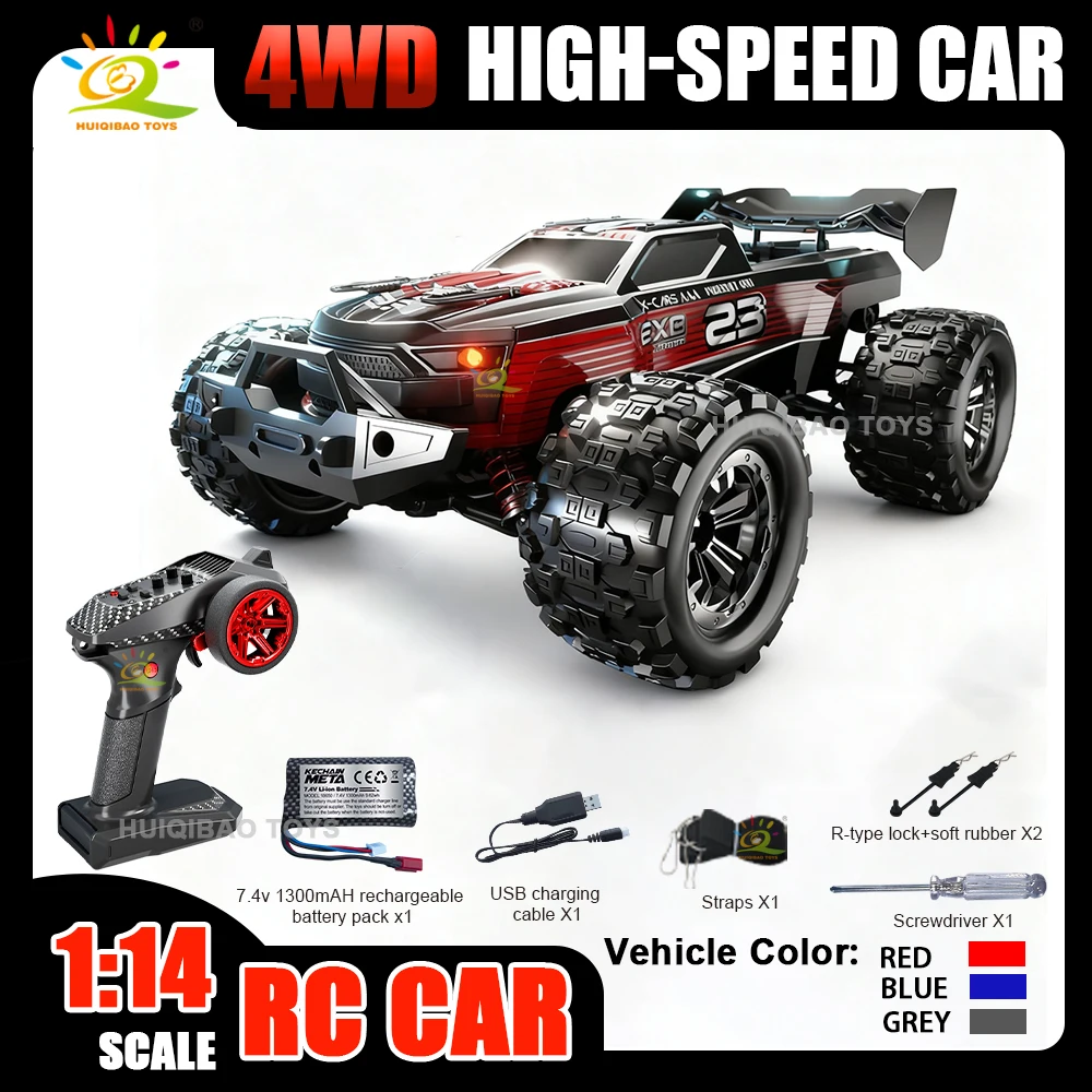 

1:14 масштаб 4WD большой высокоскоростной автомобиль с дистанционным управлением 2,4G внедорожный альпинистский дрифт гоночный грузовик с подсветкой для взрослых и детей игрушка в подарок