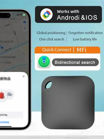 Smart Bluetooth GPS Tag Tracker Work with Android IOS APP Anti Lost Reminder Device Anti-loss Rated Locator Car Key Pet Finder
