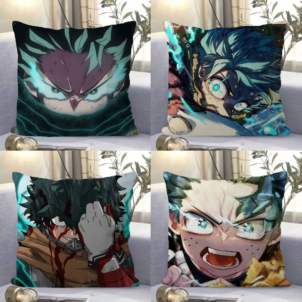 Anime Midoriya Izuku Maple Design Cushion Cover Happy Autumn Harvest decor Holiday Decorati Pillow Cover