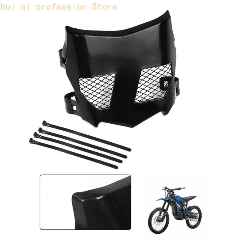 Schwarze, belüftete Frontschutzplatte für die Reparatur von Sting-Motorrädern, Nummernschild-Abdeckung mit – Detail 9