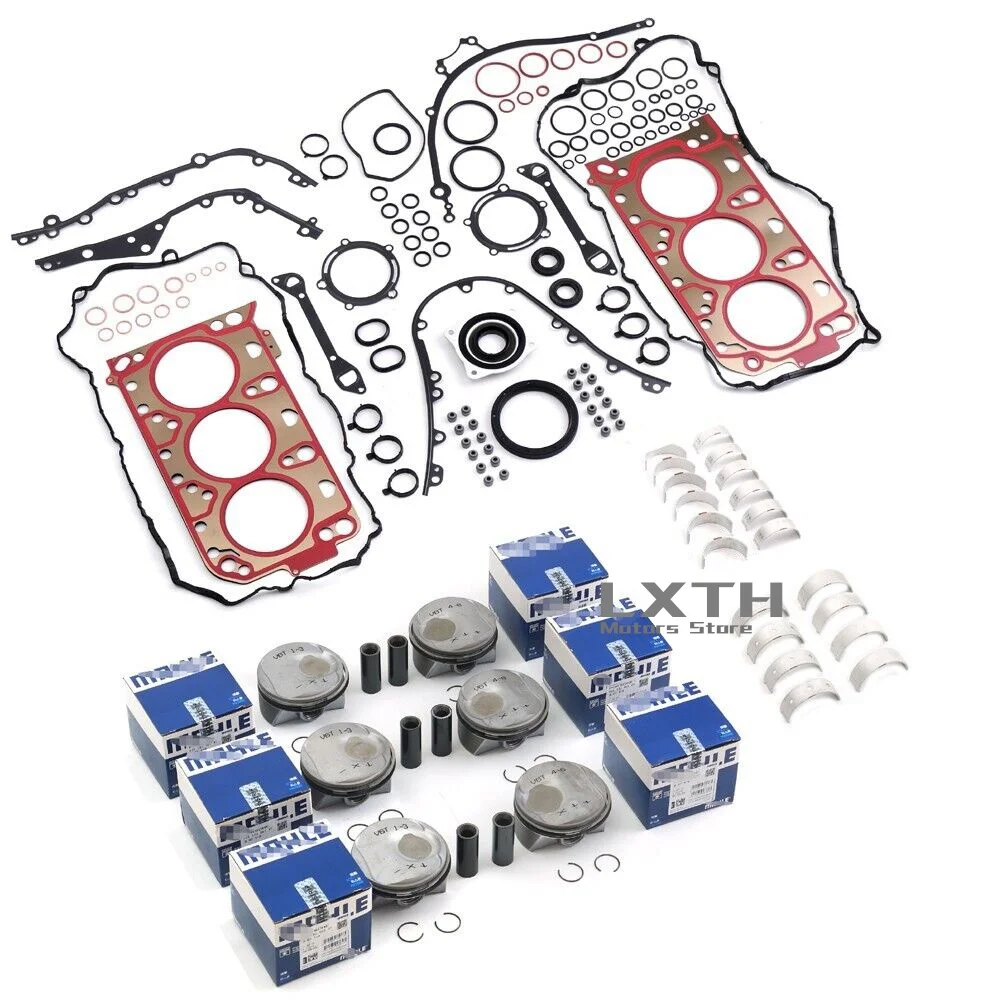 Engine Overhaul Rebuild Pistons Gaskets Kit For Porsche Macan Panamera S 3.0T V6