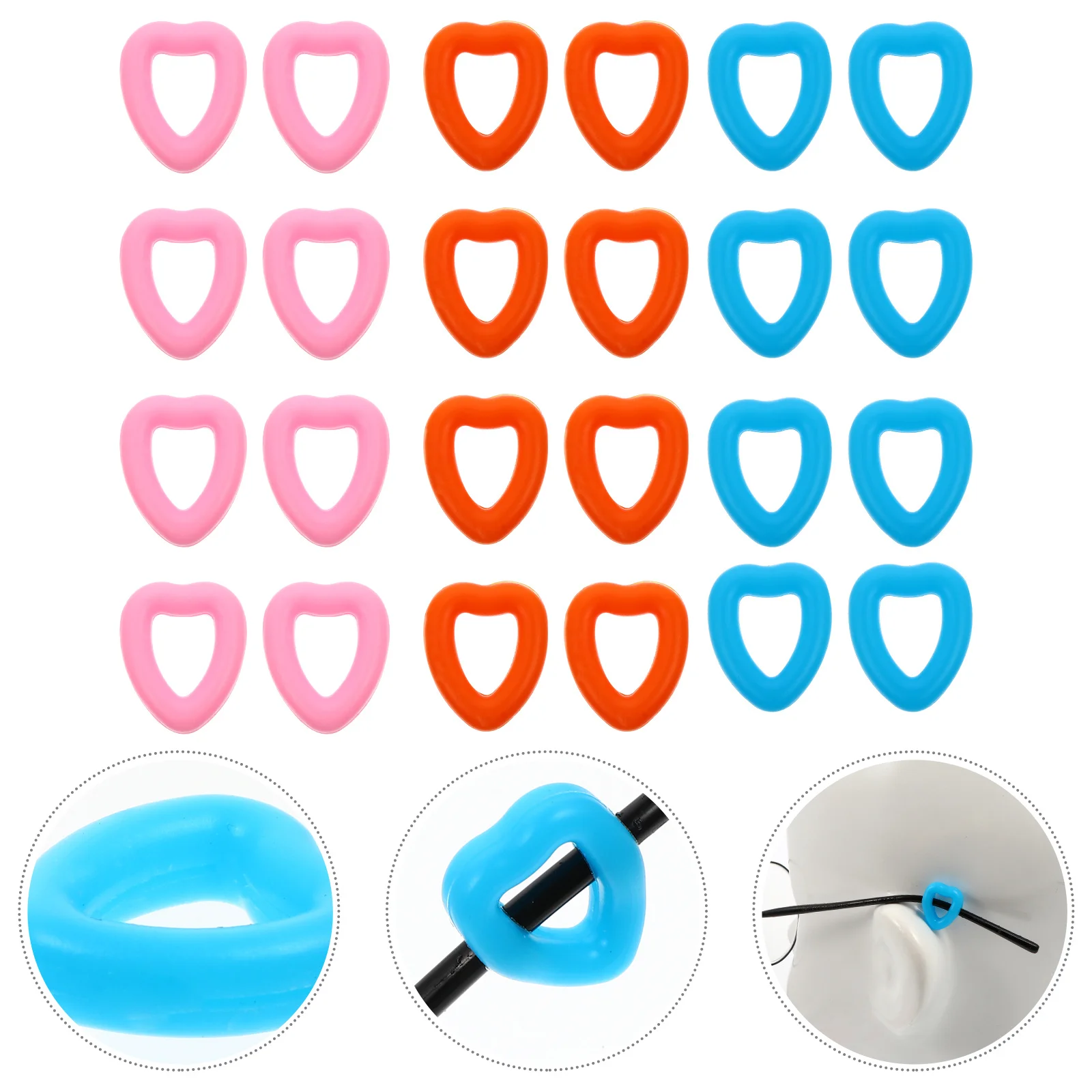 

Anti-Skid Glasses Leg Covers Silicone Temple Tips For Myopia Eyewear Fixation Running Swimming Sports Outdoor Eyeglasses