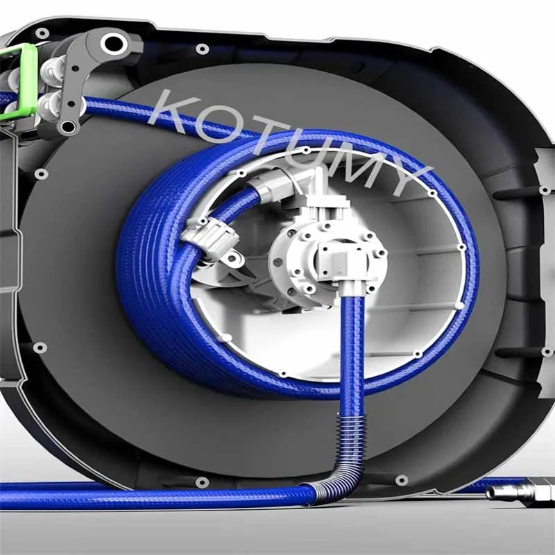 KOTUMY 10/15/20M Air Drum Automatic Telescopic Hose Double Shaft PU Yarn Clip Hose Pneumatic Repair, Beauty Tools