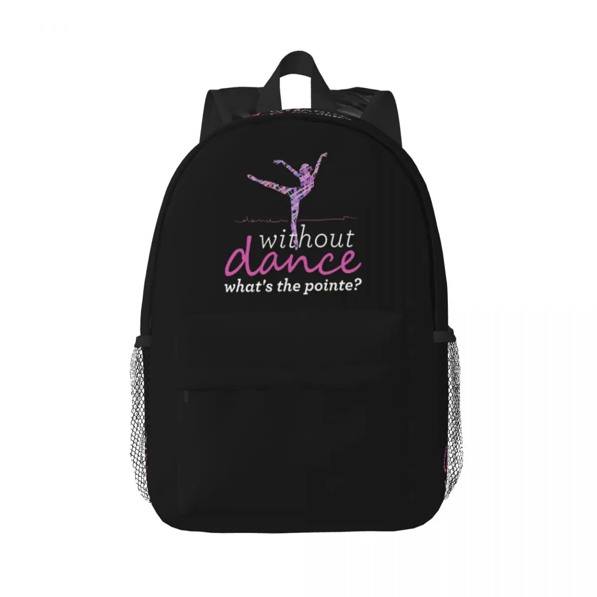 Ballet Dance Makes Me Free Ballerina Dancer Backpack Daypack Boys Girls BookBag Shoulder Bags for Men Women Children School Bag