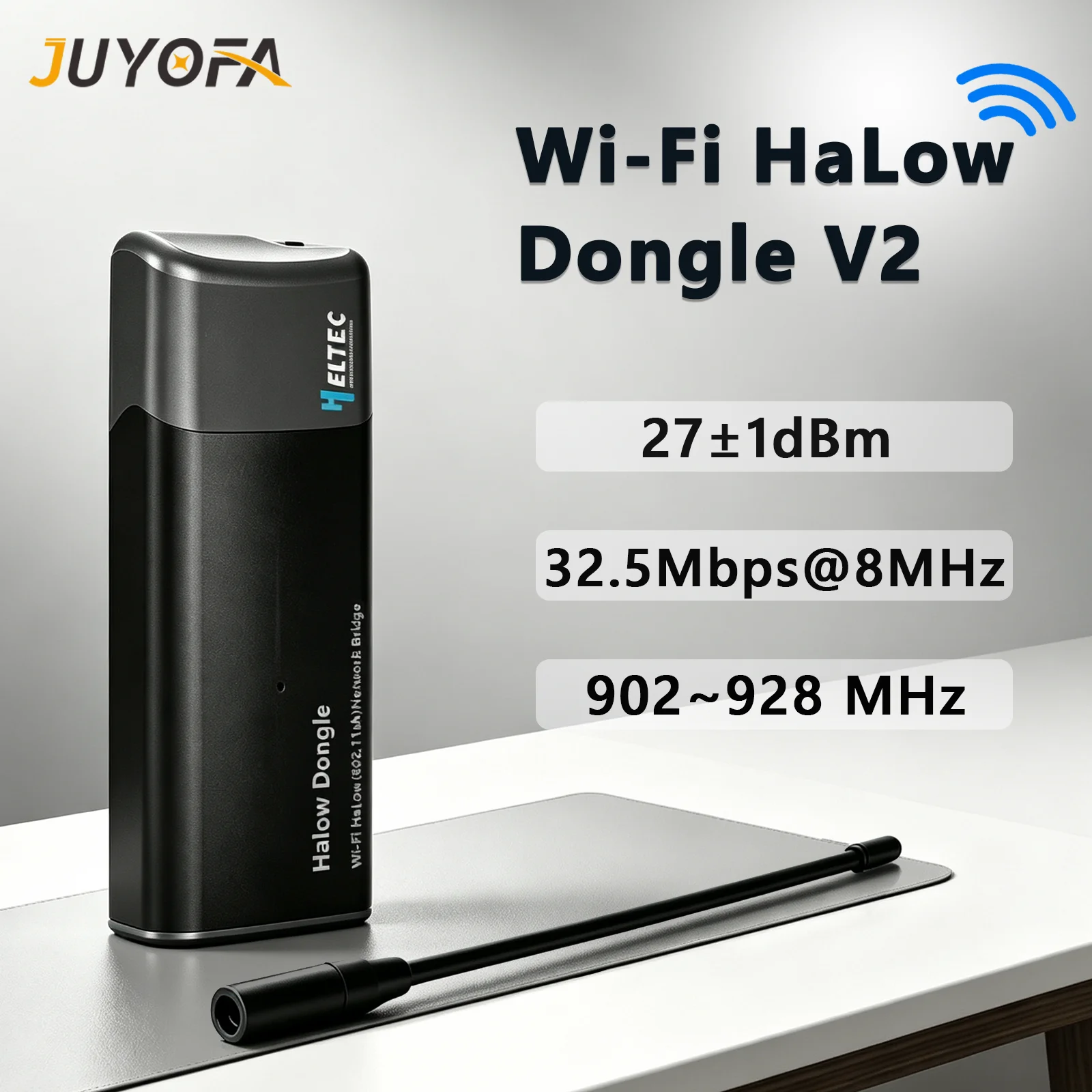 Heltec MT7628 Wi-Fi HaLow Dongle 802.11ah Long Range Wireless Network Bridge 902–928MHz Maximum Transmit Power of 21±1dBm