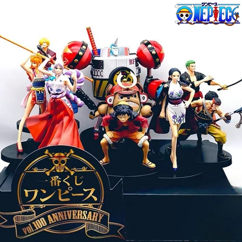 Original Bandai Anime One Piece Ichiban Kuji Wt100 Memorial Vol.100 Anniversary Luffy Zoro Sanji Robin Nami Action Toy Model