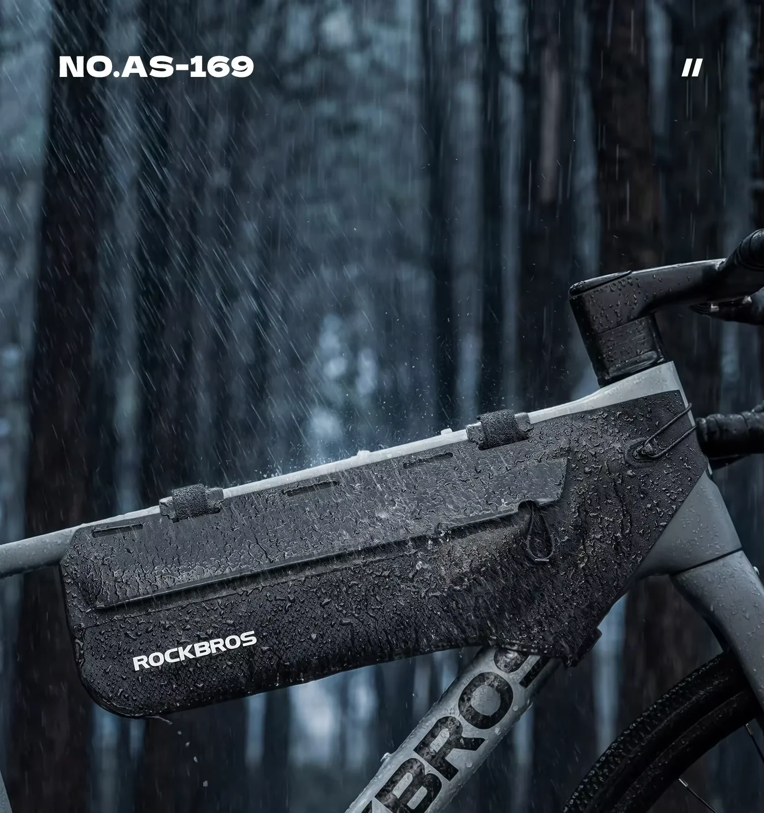 Fahrradrahmentasche, wasserdicht, 2,4 l, Fahrrad-Dreieckstasche für MTB, Rennrad, Gravelbike, Fahrradzubehör, Bikepacking – Detail 1