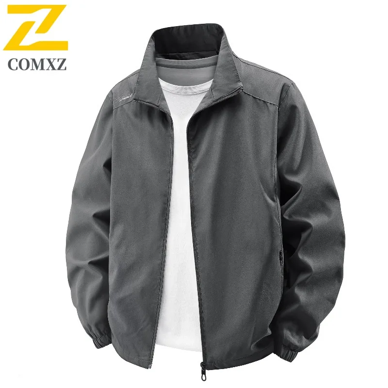 

COMXZ уличная куртка премиум-класса 2025 мужская рабочая ветрозащитная мотоциклетная куртка деловая повседневная уютная легкая осенняя новая одежда