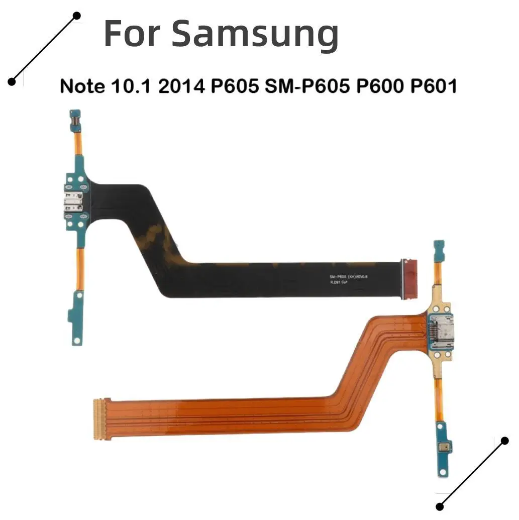 Micro USB Charging Port Connector Charger Dock Flex Cable For Samsung Galaxy Note 10.1 2014 P605 SM-P605 P600 P601 Charging Flex