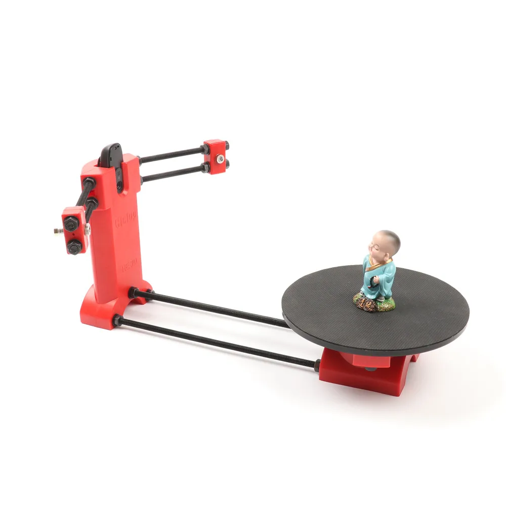 HE3D 3d Scanner DIY Kit, Red Injection Molding Plastics,Laser-C270 Webcam Reprap Open Source 3d Scanner For 3d Printer