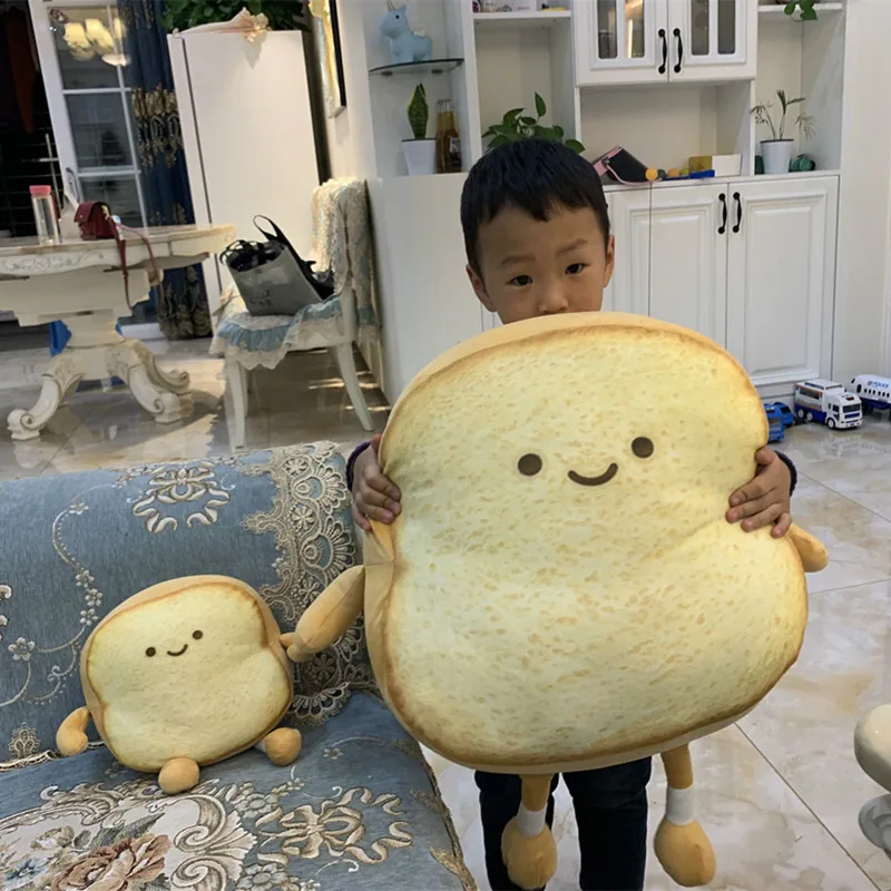 

Creative Simulation Cute Cartoon Bread Plush Sofa Pillows, Soft Stuffed Hold Sleeping Pillow, Children Toys