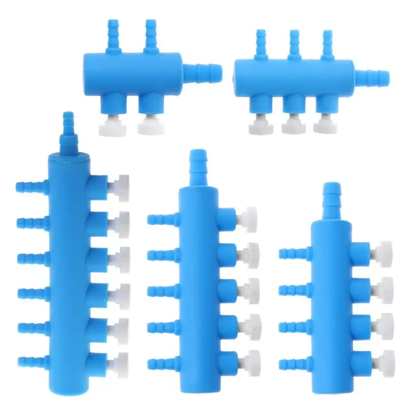 Aquário Air Pump Divisores De Mangueira De Tubo De Oxigênio Mangueira Distribuidores Linha De Tubo De Aeração Elástica Válvula De Controle De Fluxo De Ar