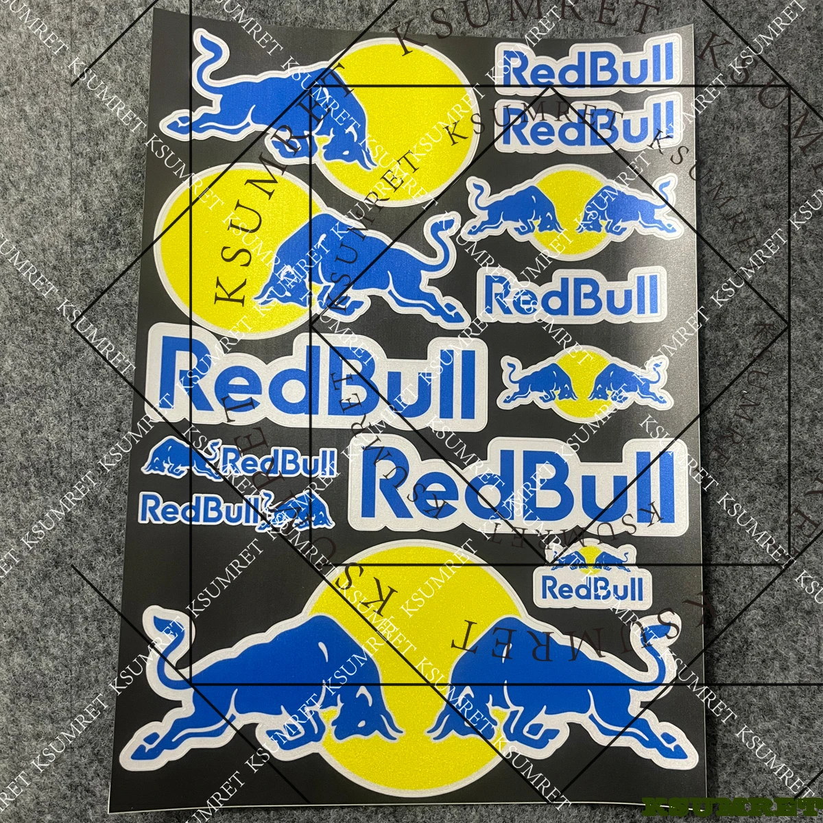 الفينيل ل ريد بول دراجة نارية ملصق مائي خزان شعار ملصقات مجموعة #5