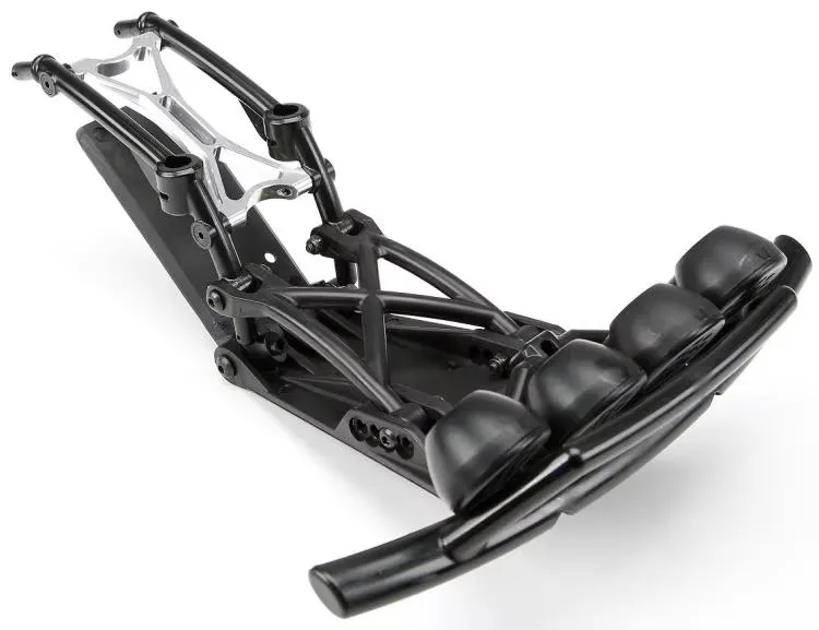 CNC precision machining all-metal front X-type anti-collision beam support frame for ROFUN KM HPI BAJA 5T 5SC