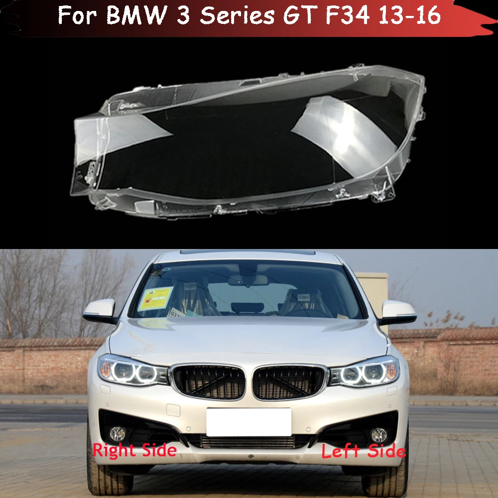 

Auto Headlamp Shell For BMW 3 Series GT F34 2013 2014 2015 2016 Car Front Headlight Lens Cover Lampshade Glass Lampcover Caps