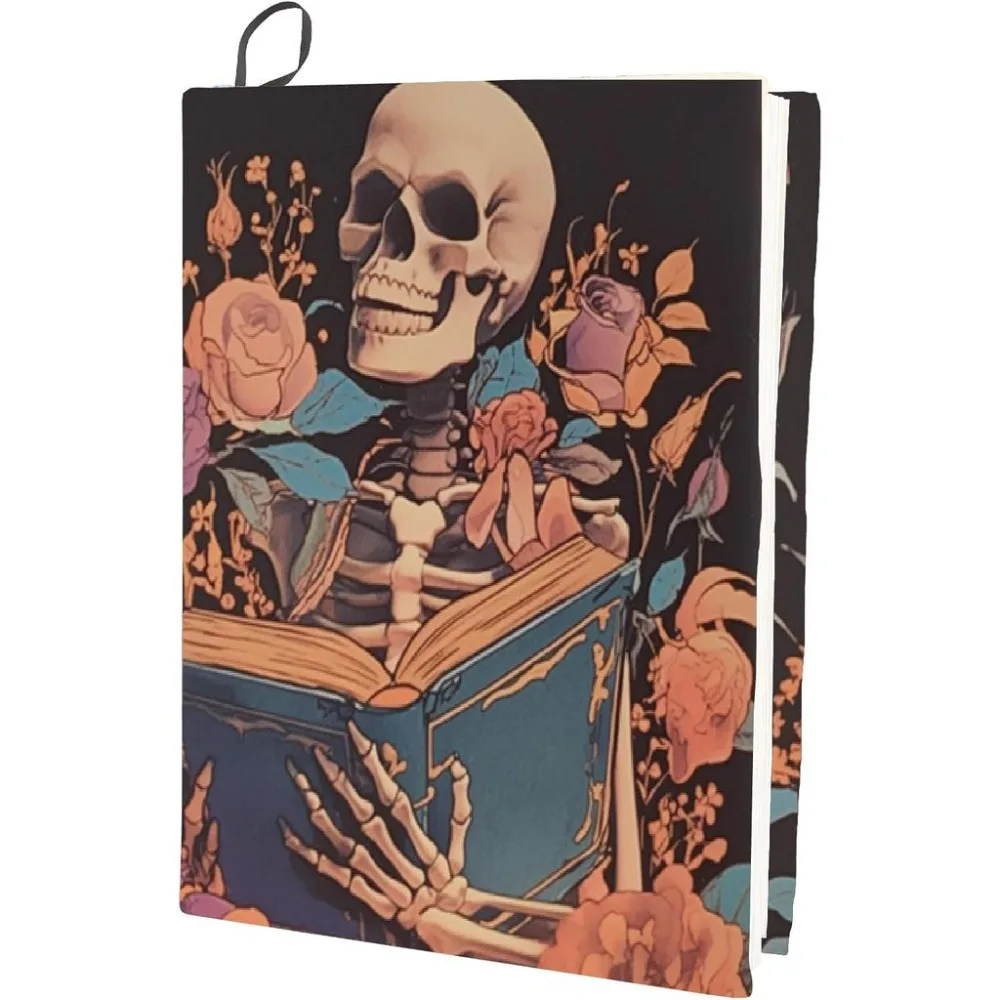 Cloth Book Covers Stretch Paperback Book Cover Flower Notebook Wraps Reusable Washable Elastic Protector for Office Hardcover