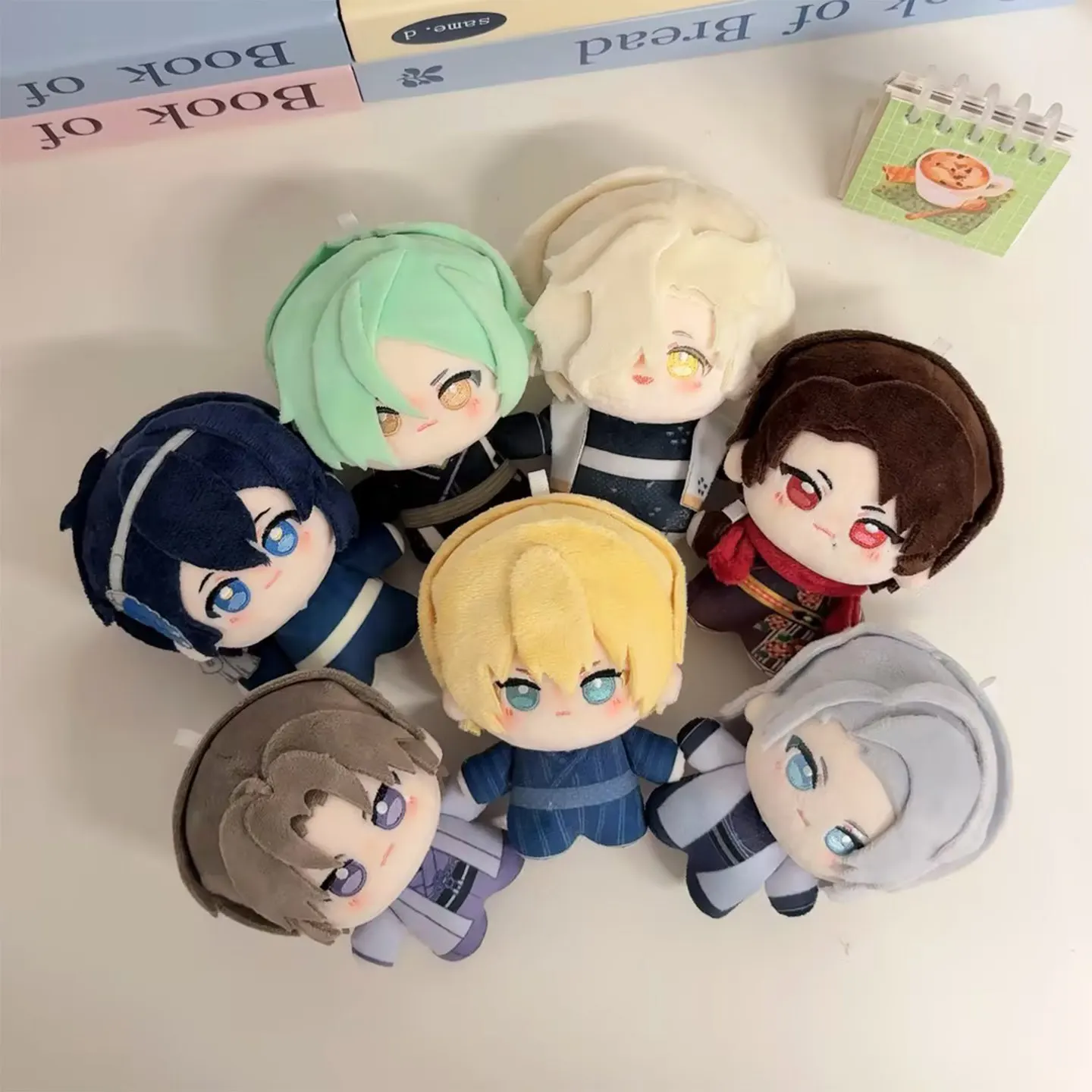 Плюшевая игрушка-брелок Menggushe Touken Ranbu, 10 см, с персонажами Кашу Кииомицу и Хэшикири Хасебе, аниме-мерч, подарок